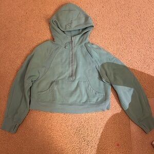 Lululemon Scuba Oversized Half Zip Hoodie Tidal Teal XS/S